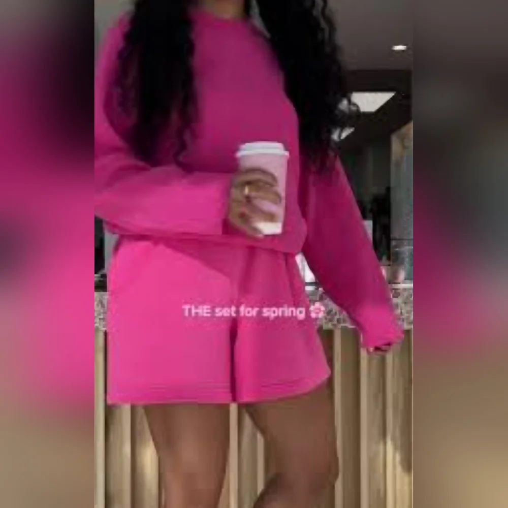 SKIMS!! Vibrant Pink Swim Shorts- Great Cover-up For The Beach!!